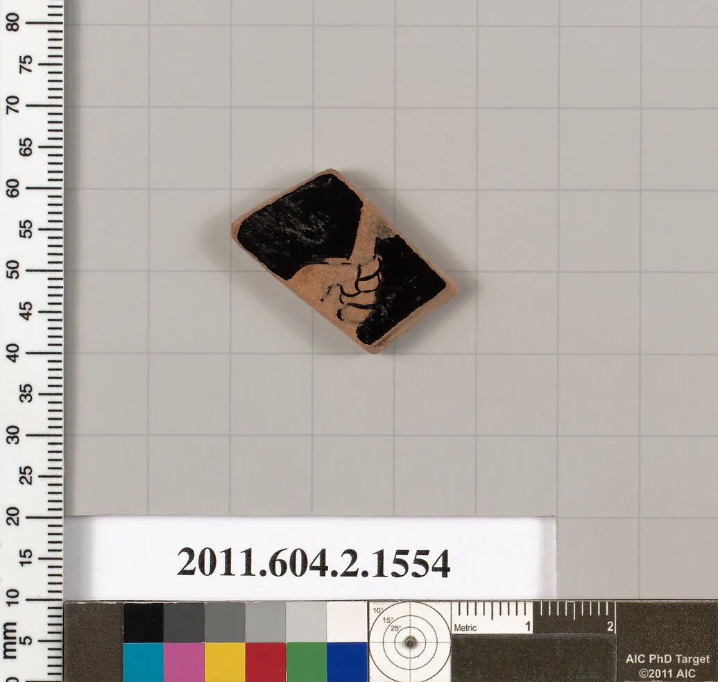 Terracotta fragment of a skyphos (deep drinking cup) — Unknown