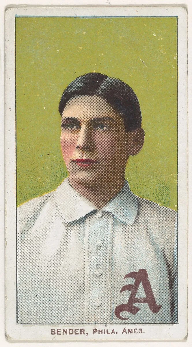 Bender, Philadelphia, American League, from the White Border series (T206) for the American Tobacco Company — American Tobacco Company