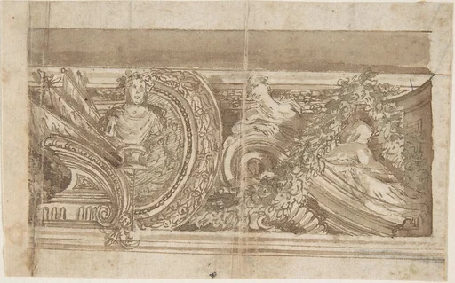 Design for Part of a Decorated Cornice