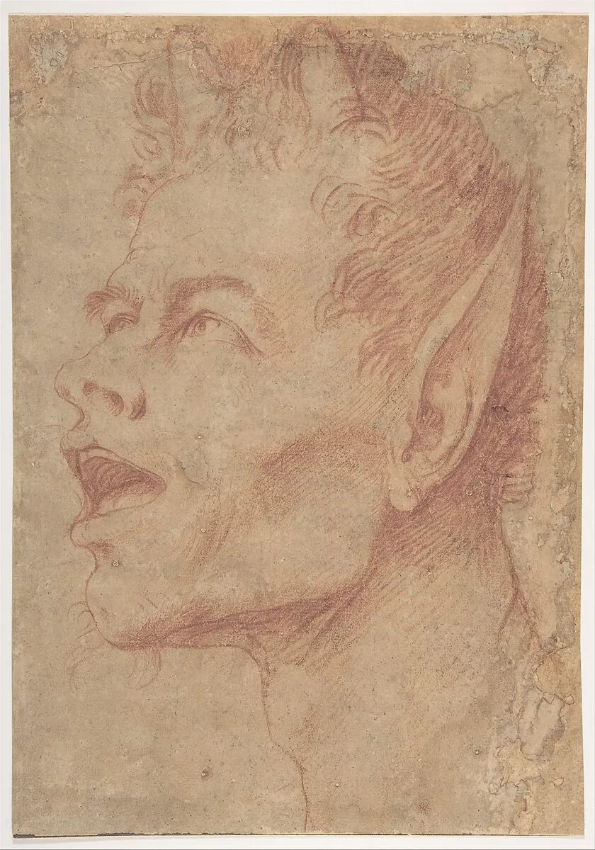 Head of a Satyr Facing Left — Jusepe de Ribera (called Lo Spagnoletto)