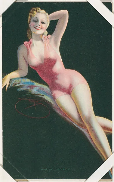 Pink Of Condition from Glamour Girls series (W424) — International Mutoscope Reel Company