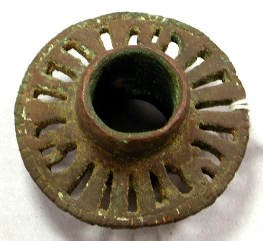Copper Openwork Mace Head