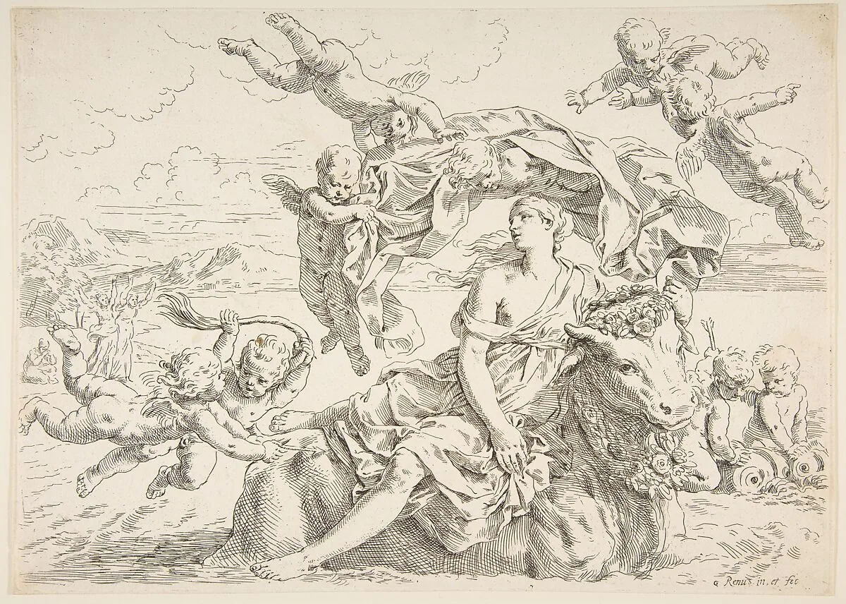 Rape of Europa — Simone Cantarini