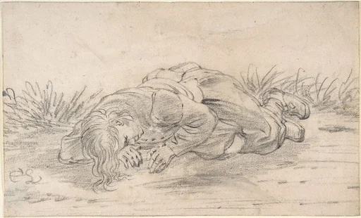 A Boy Sleeping in the Outdoors