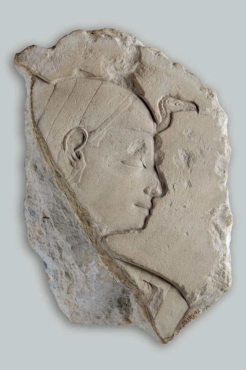 Relief with Head of a Goddess (or Queen) — Unknown