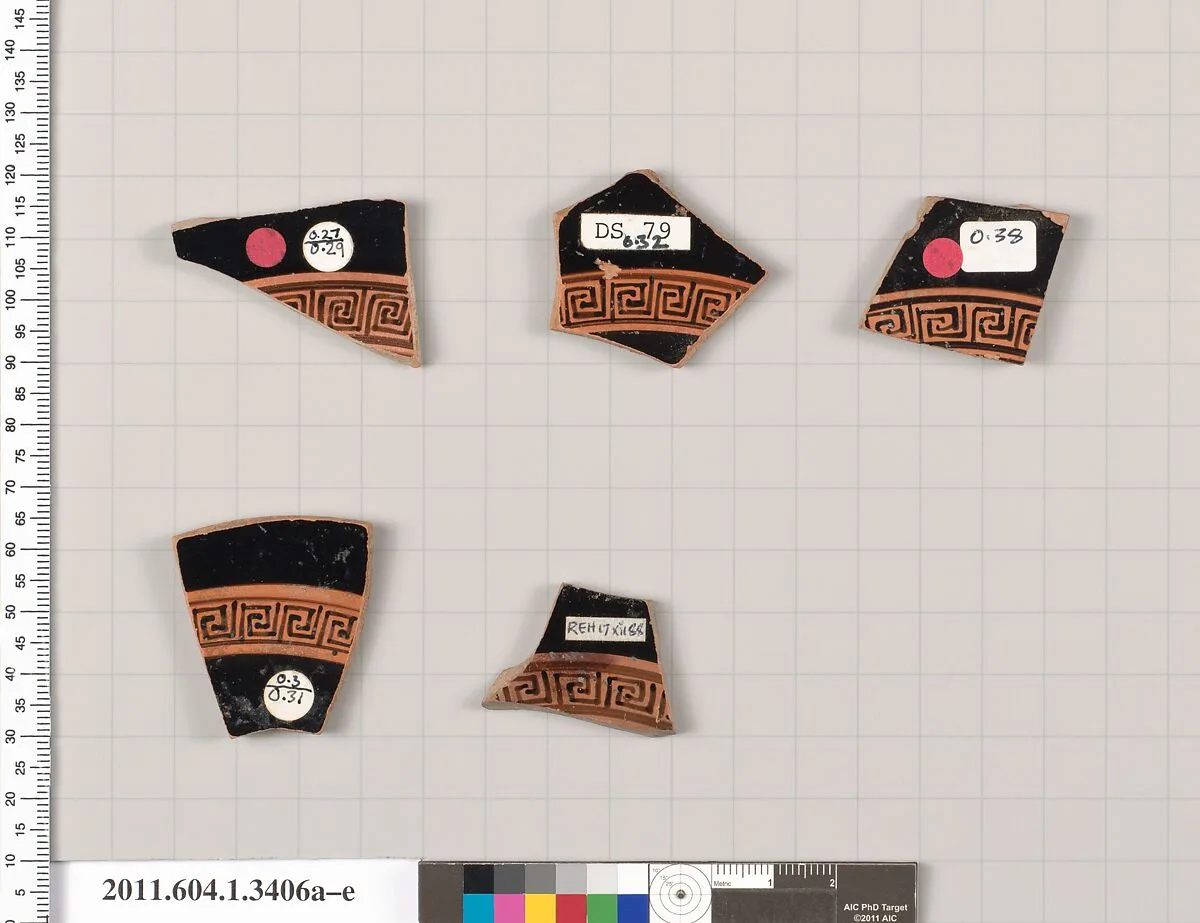 Terracotta fragments of kylikes (drinking cups) — Unknown