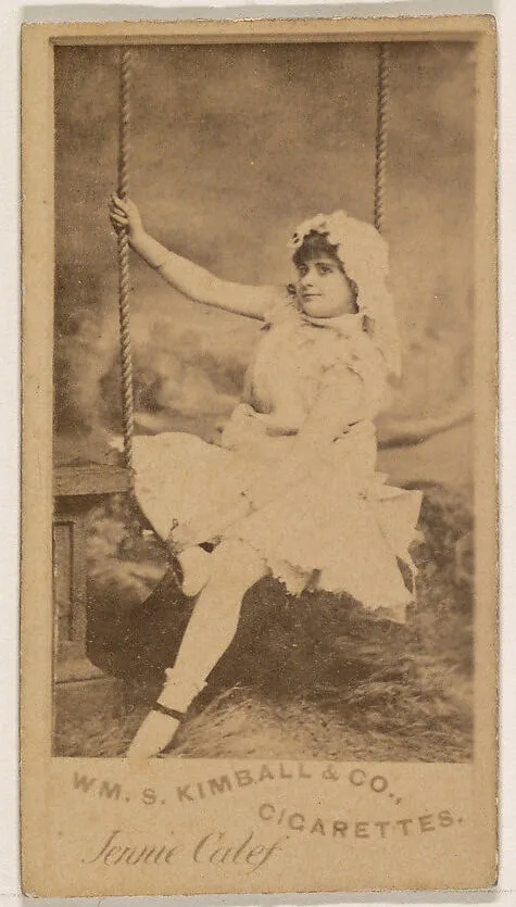Jennie Calef, from the Actresses series (N203) issued by Wm. S. Kimball & Co. — William S. Kimball & Company