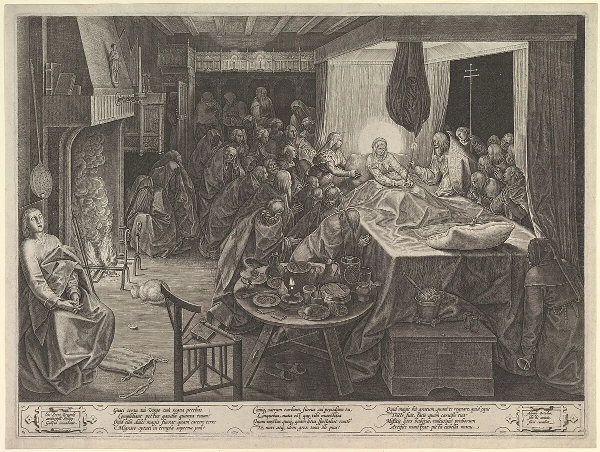 The Death of the Virgin — Pieter Bruegel the Elder|Philips Galle