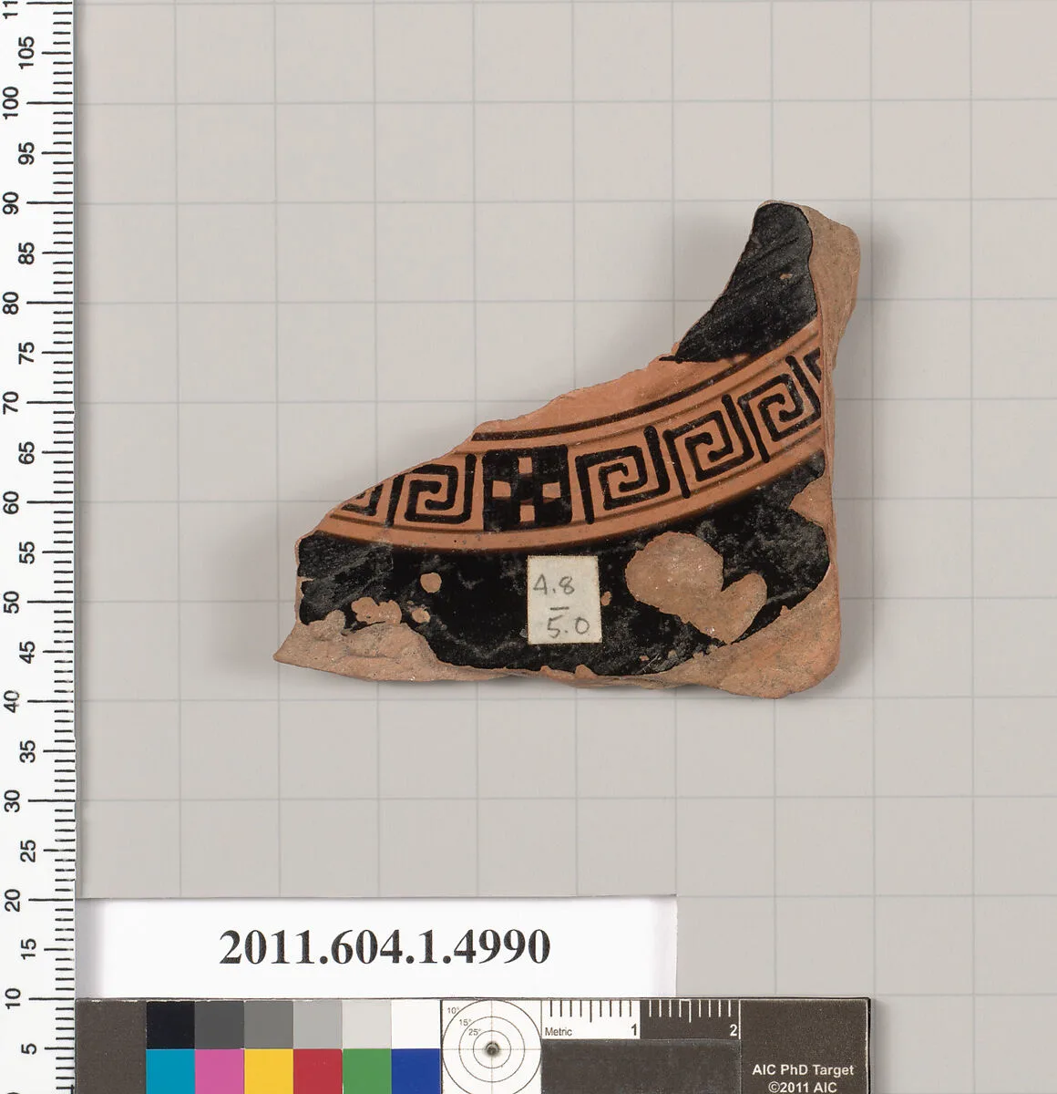 Terracotta fragment of a kylix (drinking cup) — Unknown