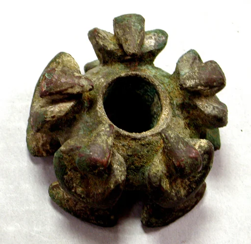 Copper Mace Head with Birds