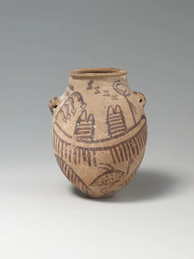 Jar Decorated with Boats