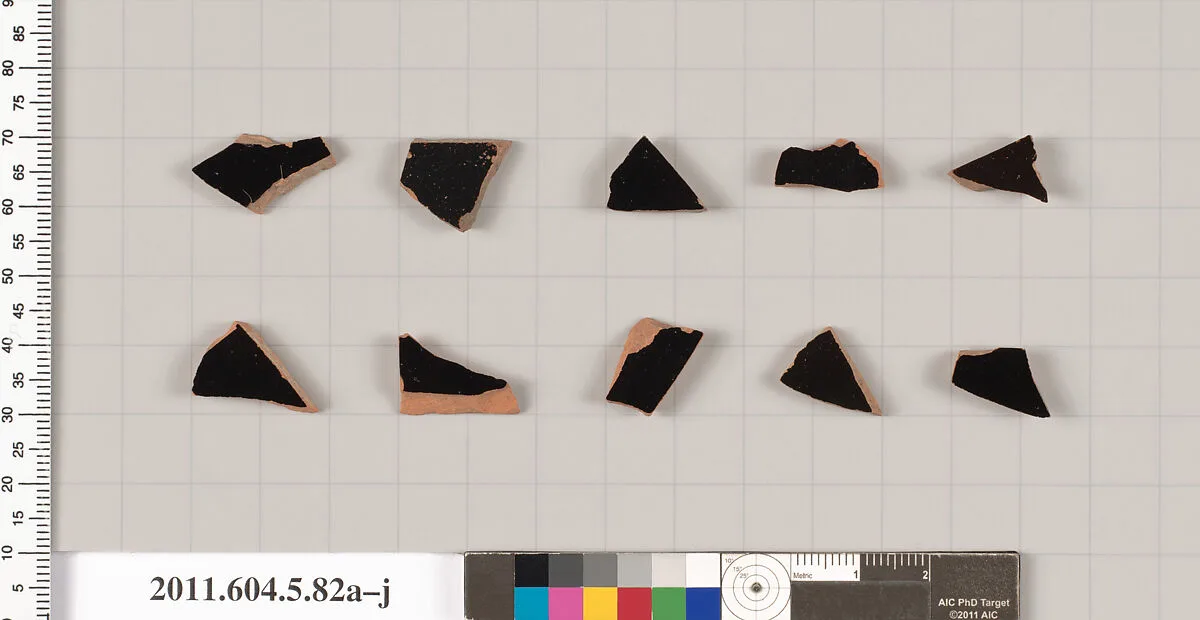 Terracotta fragments of kylikes (drinking cups) — Unknown