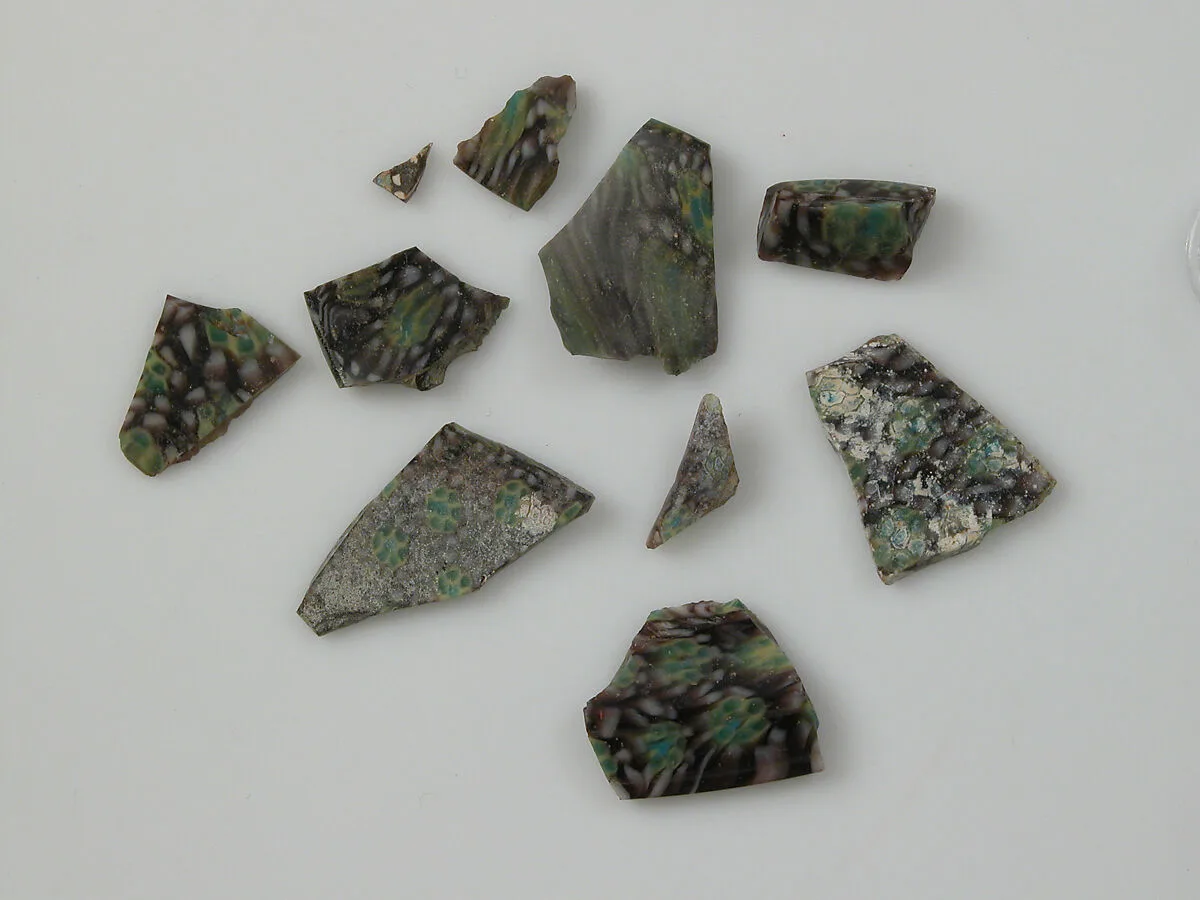 Glass Fragments from a Vessel — Unknown
