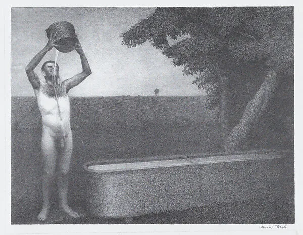 Sultry Night — Grant Wood