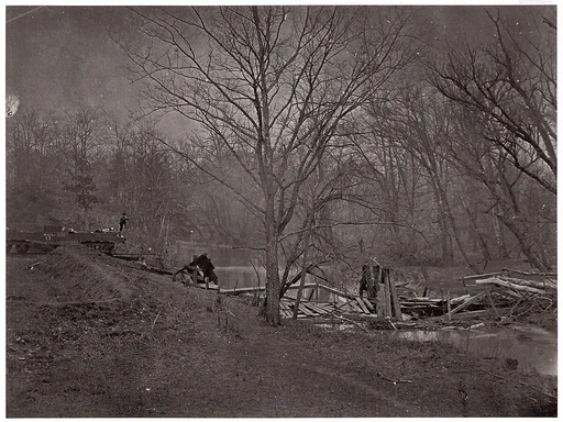 Ruins of RR Bridge. Bull Run