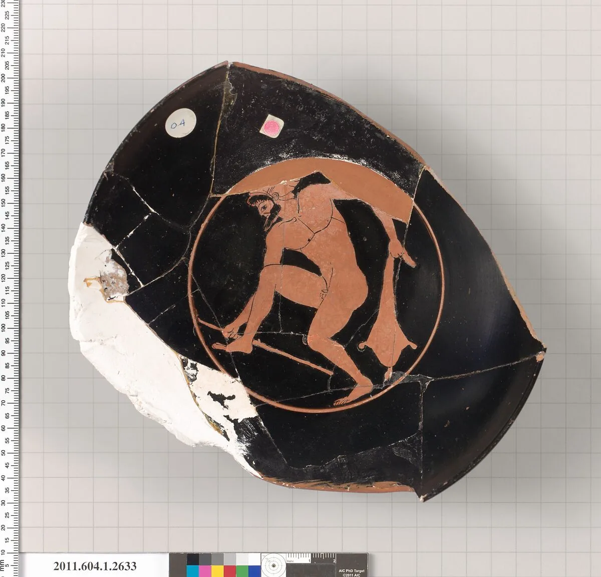 Terracotta fragment of a kylix (drinking cup) — Unknown