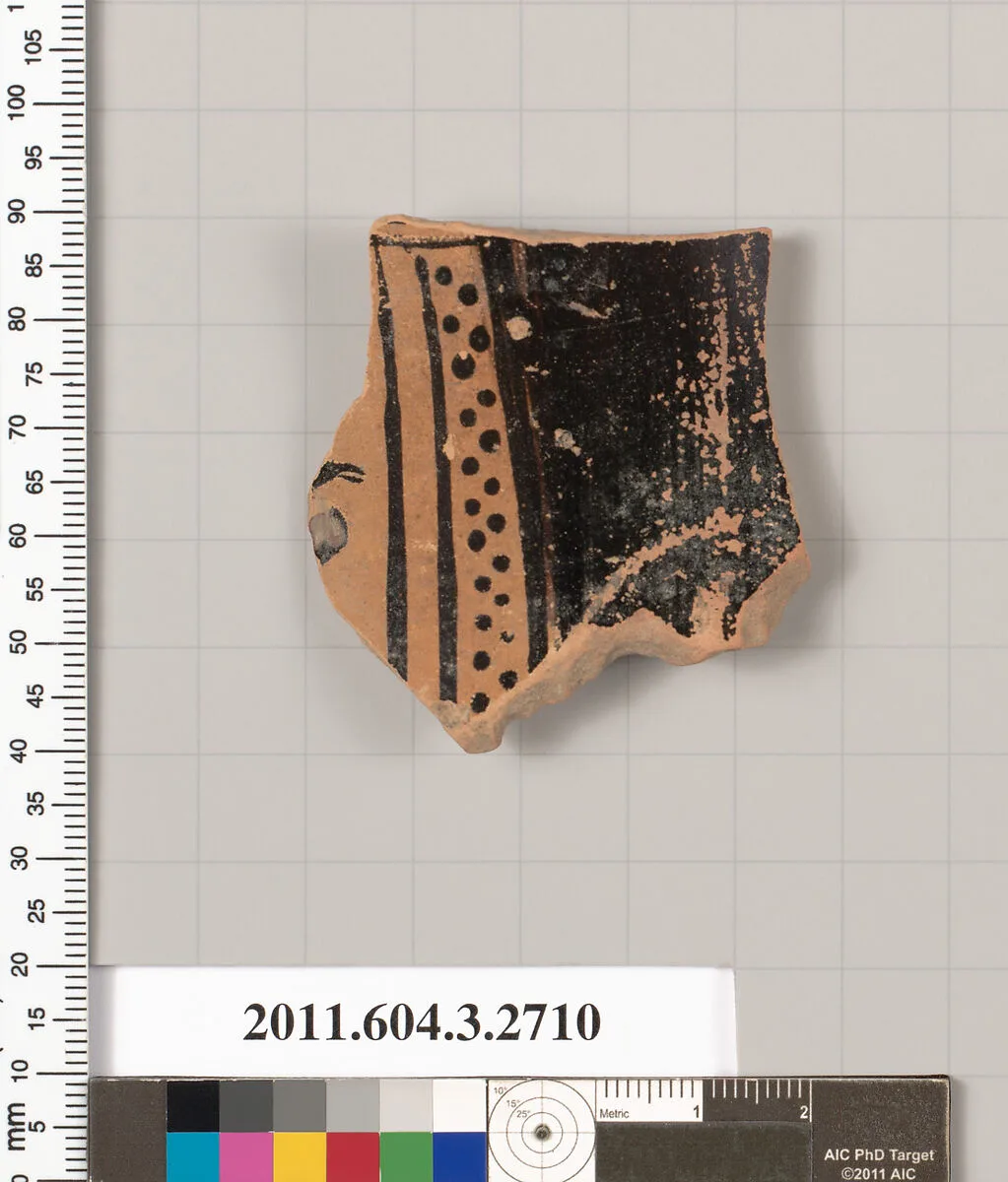 Terracotta fragment of an olpe (jug) — Unknown