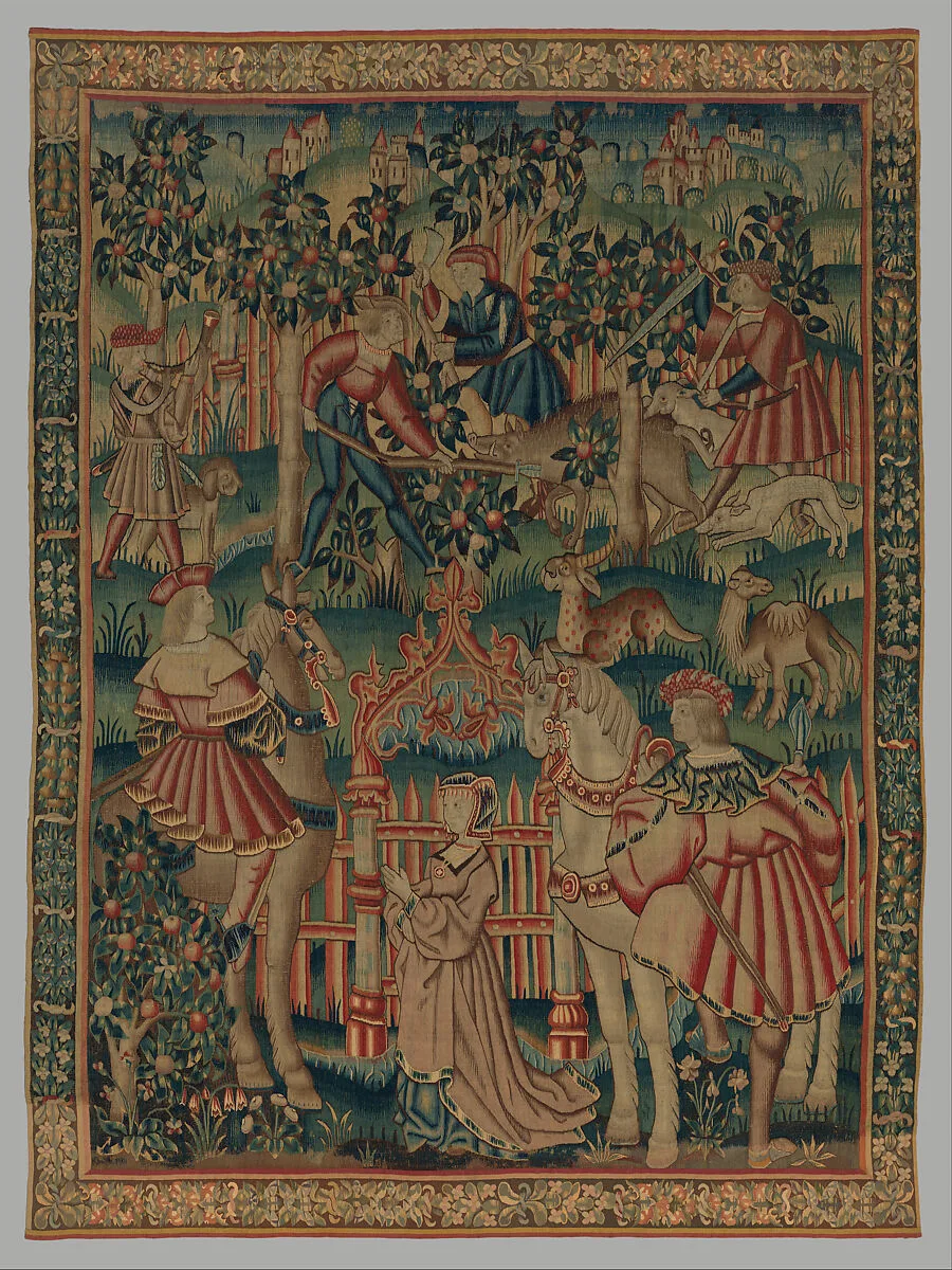 Hunting for Wild Boar (from the Hunting Parks Tapestries) — Unknown