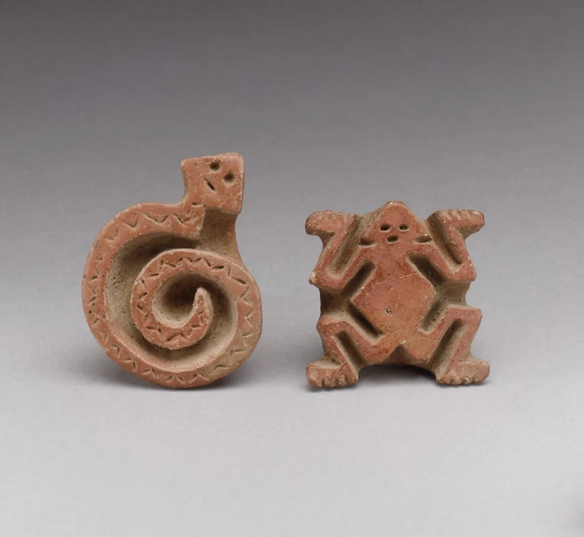 Two Flat Stamps — Unknown