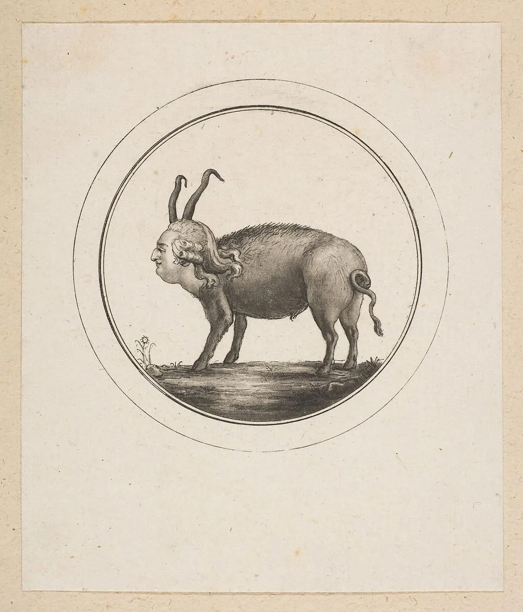 Caricature Showing Louis XVI as a Ram — Anonymous, French, 18th century