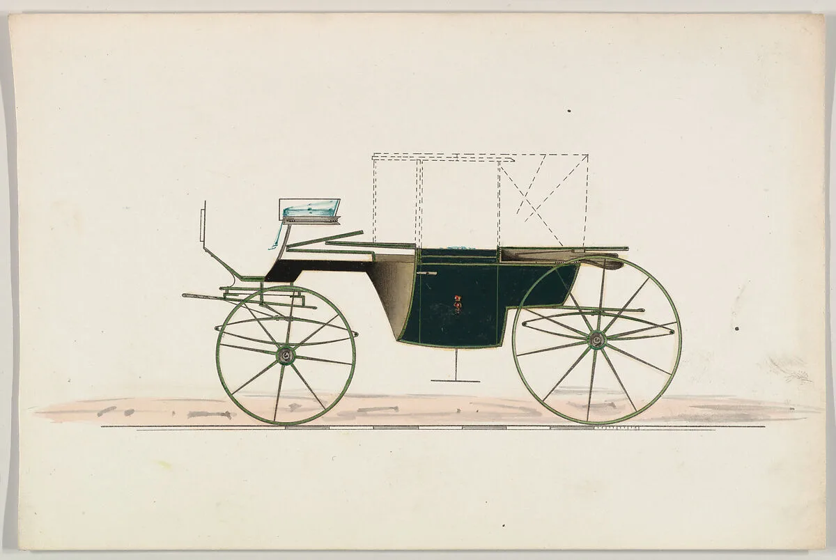Design for Double Landaulet (unnumbered) — Brewster & Co.