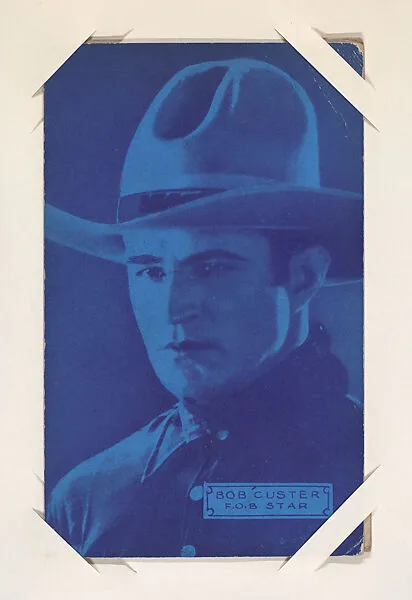 Bob Custer from Western Stars or Scenes Exhibit Cards series (W412) — Unknown