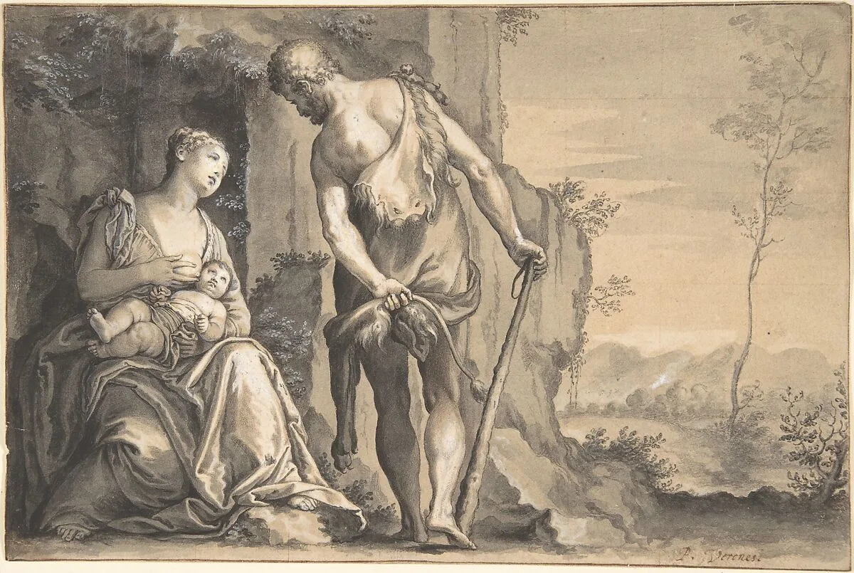 The Family of Cain — Peter Oliver|Paolo Veronese (Paolo Caliari)