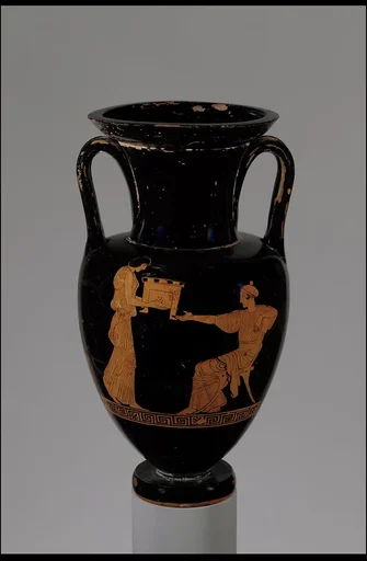 Terracotta Nolan neck-amphora (jar)