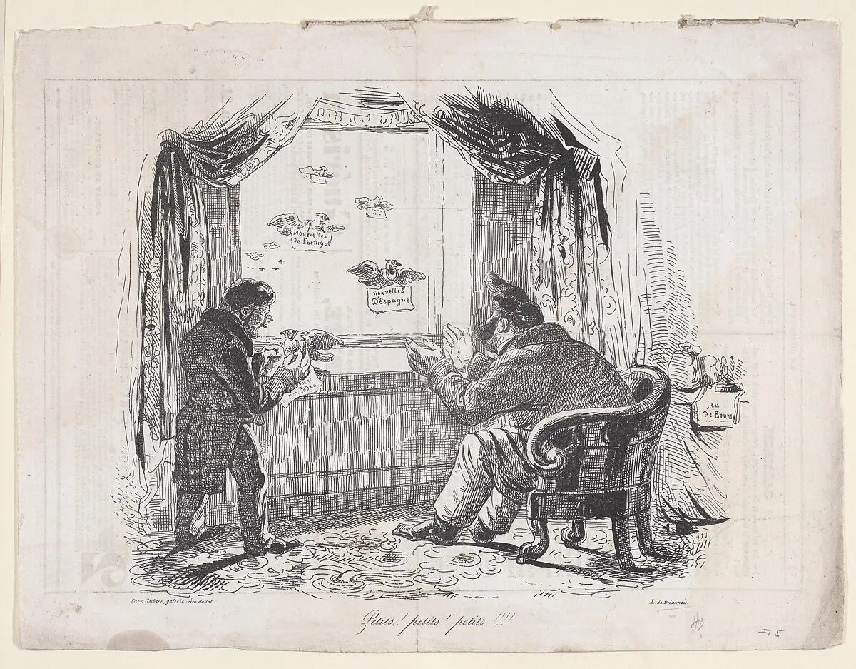 Petits! petits! petits!!!!, from Le Charivari — Delaunois|Aubert et Cie