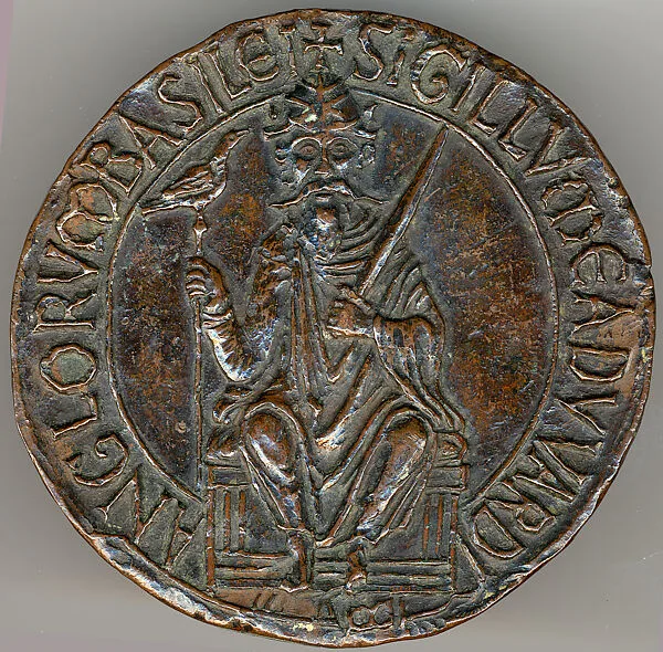 Seal with Seated Figure of Edward The Confessor (d. 1066) — Unknown
