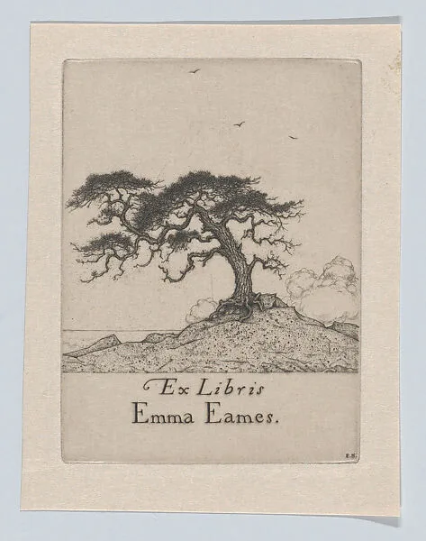 Ex Libris Emma Eames — Ernest Haskell