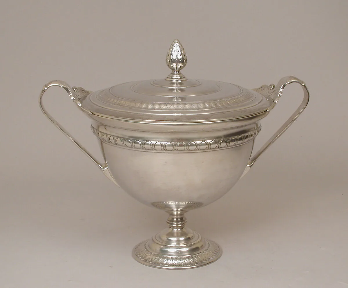 Covered bowl with ladle and tray — Giacinto Melillo