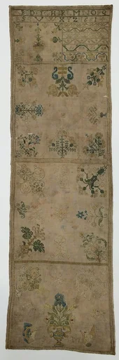 Embroidered sampler