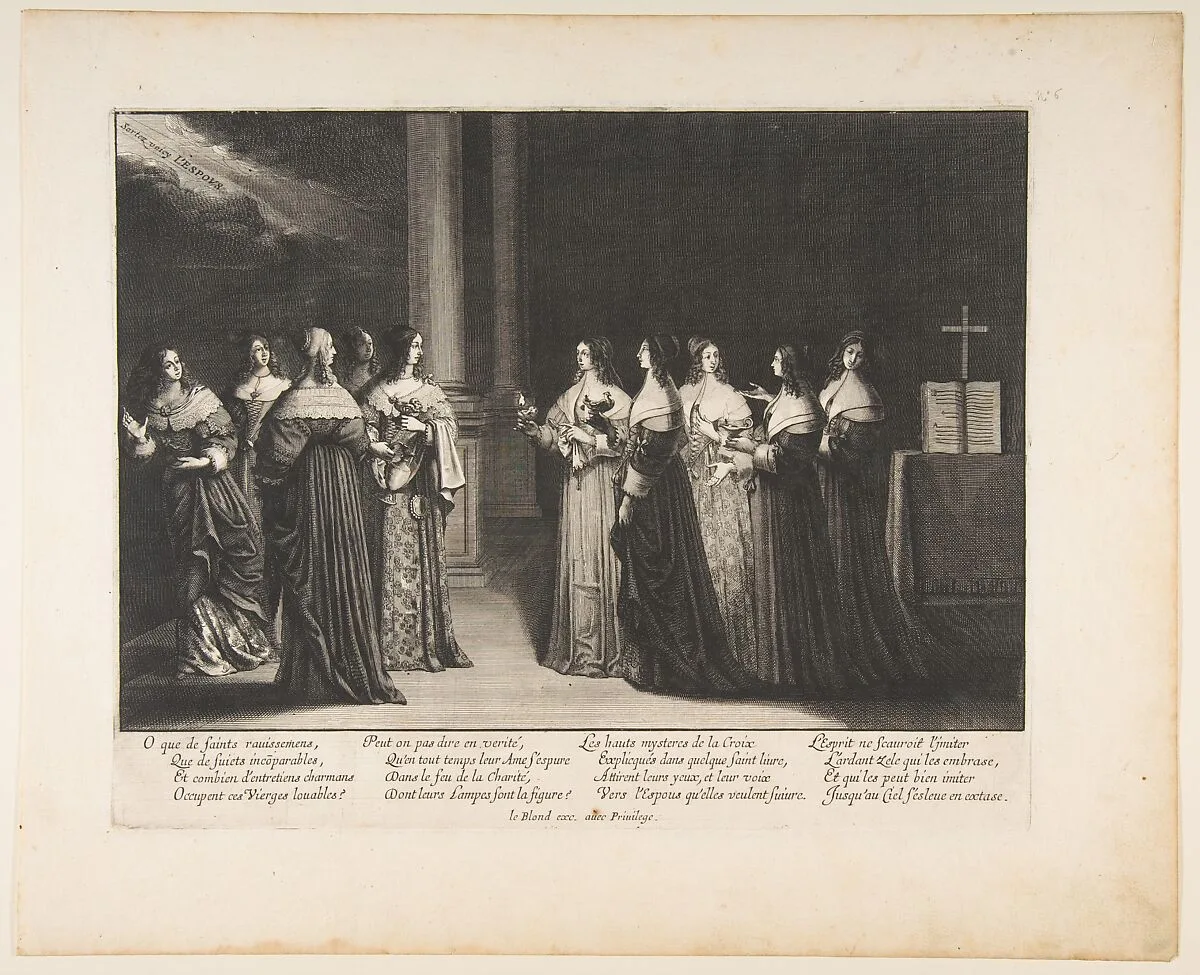 The Wise Virgins Refuse Oil to the Foolish Virgins — Abraham Bosse|Jean I Leblond
