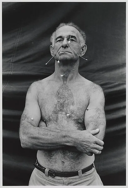 The Human Pincushion, Ronald C. Harrison, N.J. — Diane Arbus
