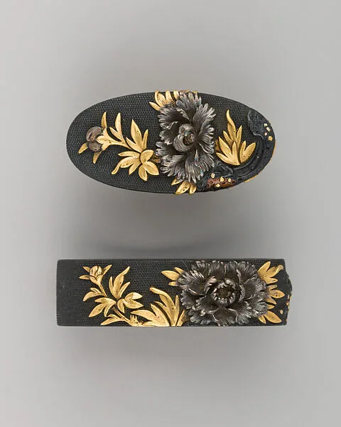 Sword-Hilt Collar and Pommel (Fuchigashira) — Unknown