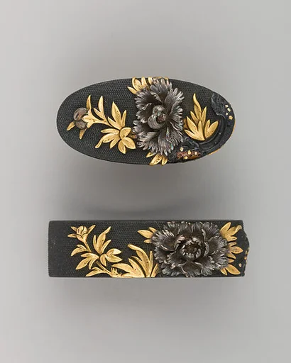 Sword-Hilt Collar and Pommel (Fuchigashira)