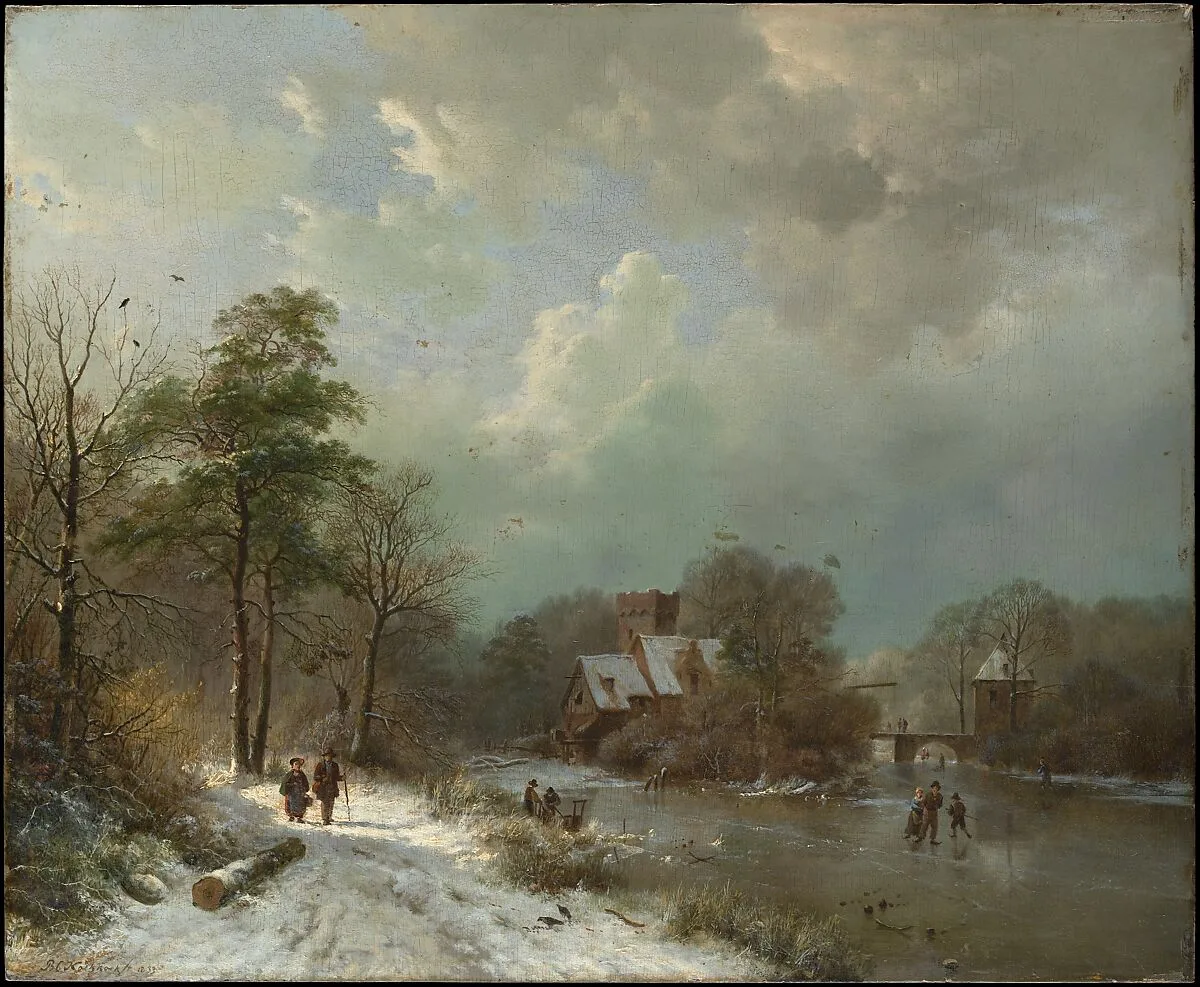 Winter Landscape, Holland — Barend Cornelis Koekkoek