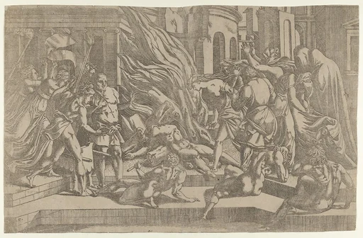 Burning of a corpse