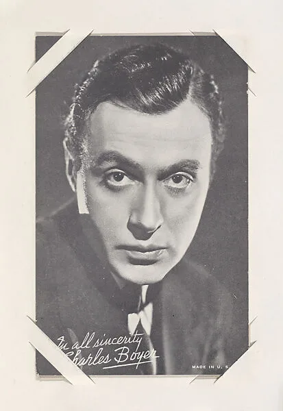 Charles Boyer from Movie Stars Exhibit Cards series (W401) — Unknown