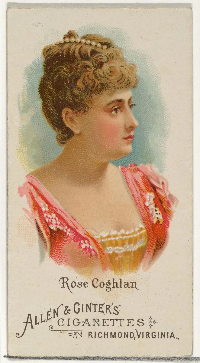 Rose Coghlan, from World's Beauties, Series 1 (N26) for Allen & Ginter Cigarettes — Allen & Ginter
