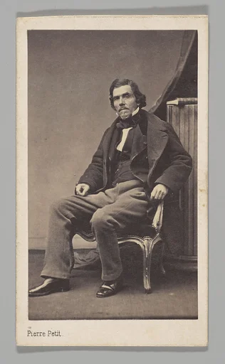 [Studio Portrait: Eugène Delacroix Seated in Chair]