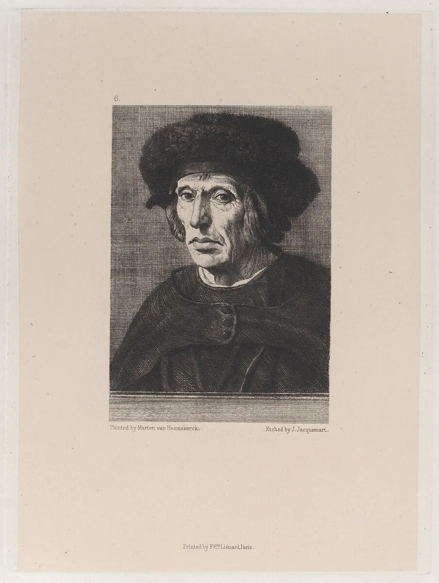 Portrait of Jacob van Veen, after Maarten van Heemskerck — Maarten van Heemskerck|François Liénard|P. & D. Colnaghi & Co.|Jules-Ferdinand Jacquemart