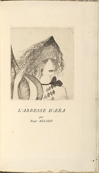 Éventail — Roger Allard|Editions de la Nouvelle Revue Française|Francis Carco|Chevrier|Louis Codet|Fernand Fleuret|G. Gabory|Valéry Larbaud|Marie Laurencin|André Salmon