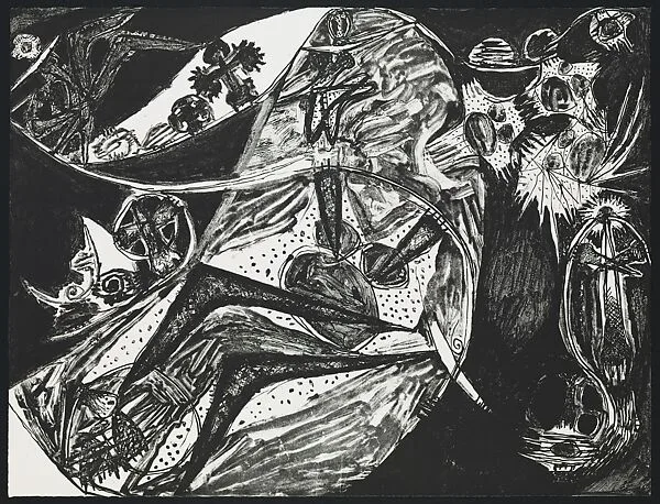 Untitled, Tam 1743 State I (7/20) — Frank Lobdell|Tamarind Lithography Workshop