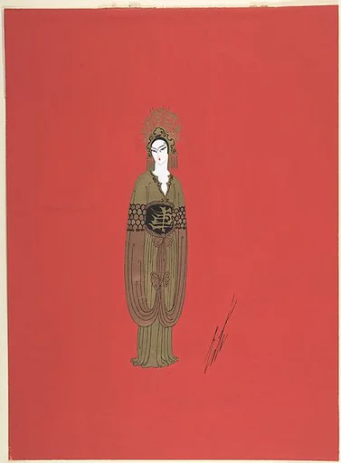 Costume design for "Les Caractères"