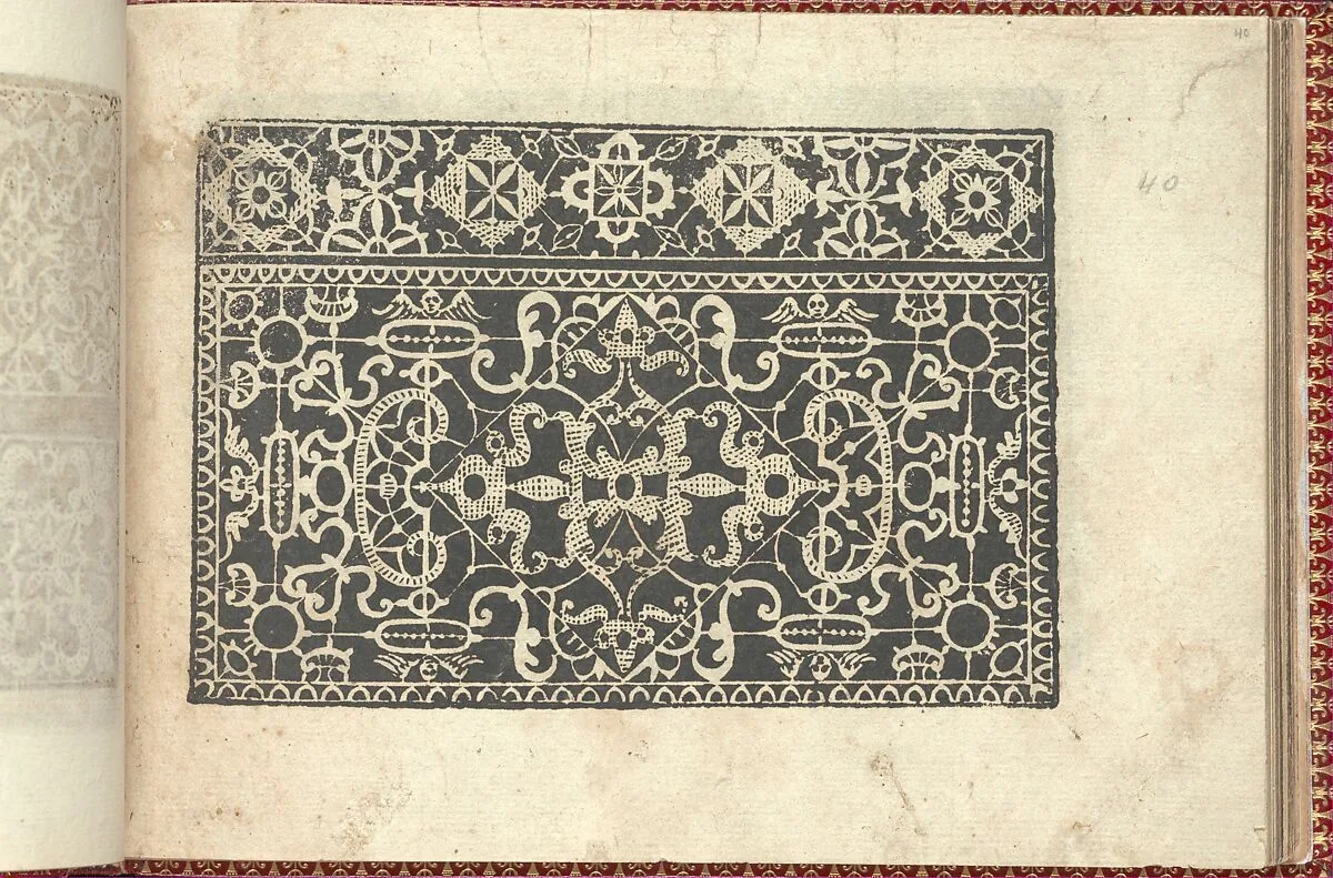 Corona delle Nobili et Virtuose Donne: Libro I-IV, page 40 (recto) — Cesare Vecellio