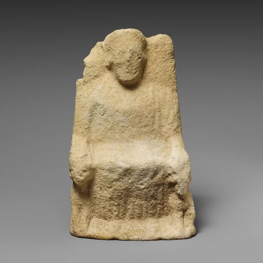 Limestone statuette of Zeus Ammon