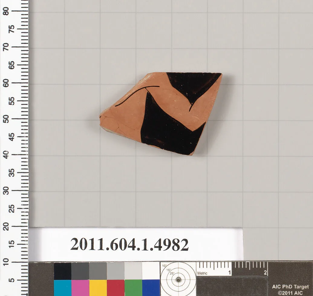 Terracotta fragment of a kylix (drinking cup) — Unknown