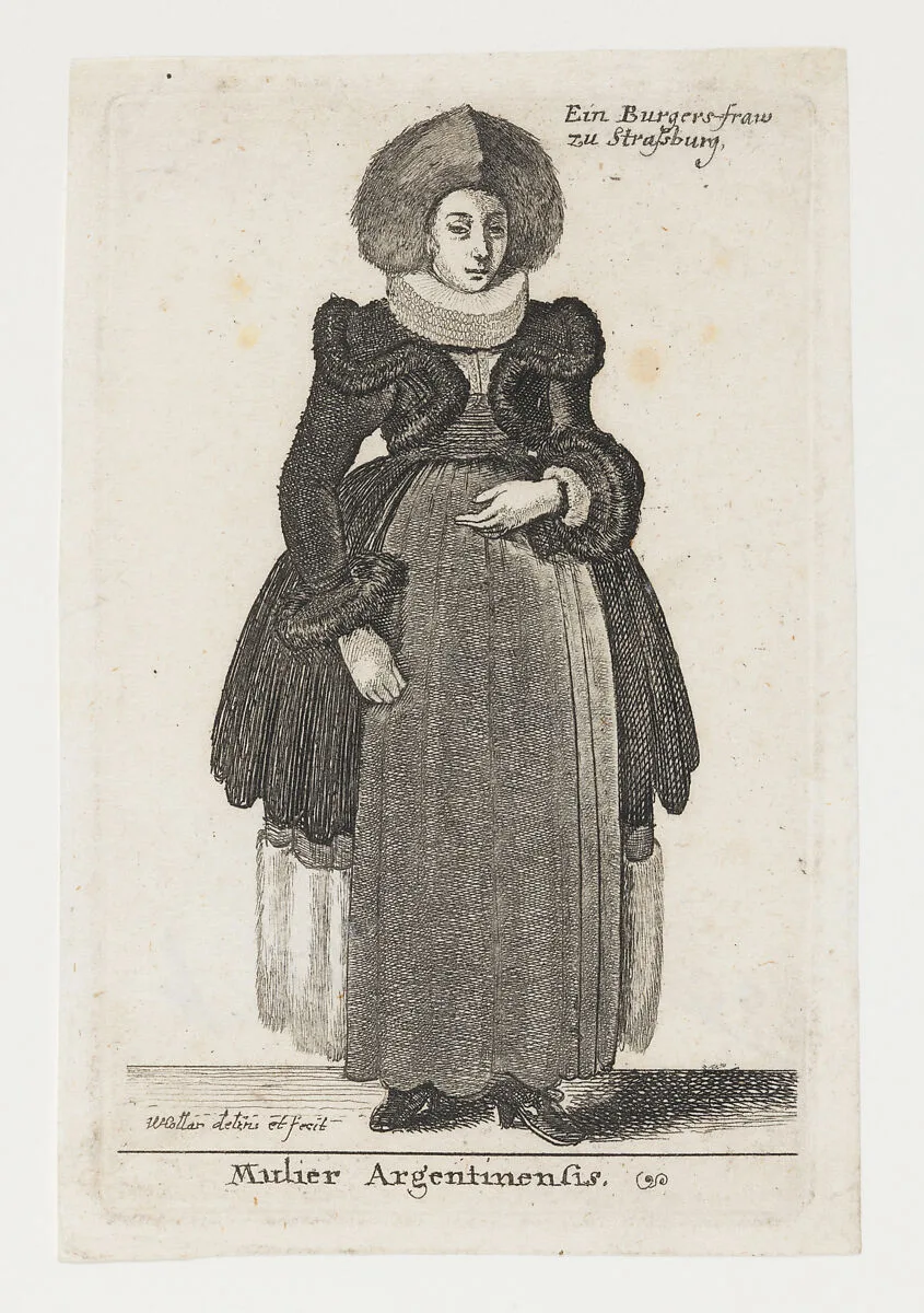 Woman from Strasbourg (Mulier Argentinensis) — Wenceslaus Hollar